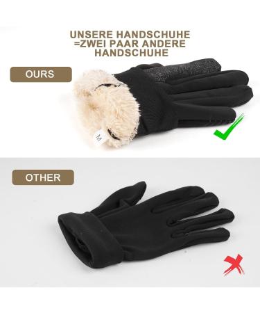 GXCROR Fleece Touchscreen Gloves for Men & Women - Winter Running Cycling Hiking & Skiing Gear - Buy Online on GoSupps.com