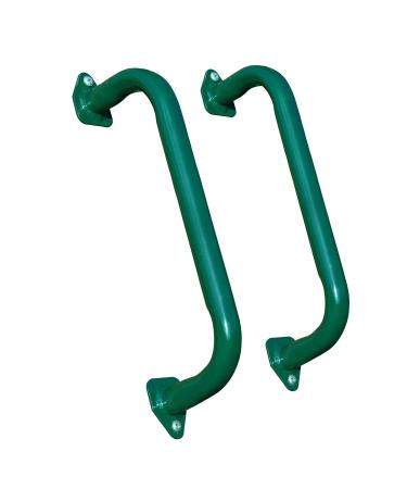 Gorilla Playsets 08-0001-Pair Safety Handles for Swing Set and Playhouse Pair of 16" Metal Handles, Green