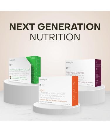 Healthycell Telomere Length Supplement - Anti-Aging Telomere Lengthening Supplements with Phytonutrients & Vitamins for Cellular Health - AC-11 Astragalus & Resveratrol - 30 Capsules - Buy Online on GoSupps.com