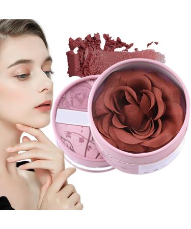 G n rique Blush Flower - 3D Rose Petal Blush | Summer Makeup Highlighter Eyeshadow Combo 3.5g Natural Pigmented Eyeshadow for Travel Face
