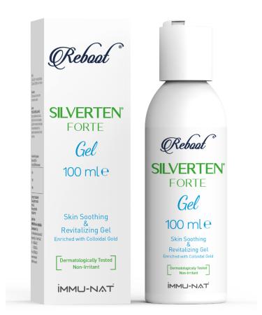 Reboot Silverten Forte - Antimicrobial Silver Wound Care Gel - 3.4oz - Fast First Aid Relief for Burns  Itching & Scars - Cooling  Soothing & Revitalizing - Safe for Kids & Pets
