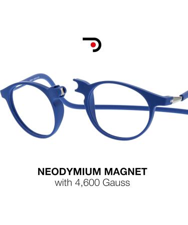 Blue Light Blocking Magnetic Reading Glasses for Men & Women - FARADAY Indigo | 8 Colors 5 Powers - Shop Now - Buy Online on GoSupps.com