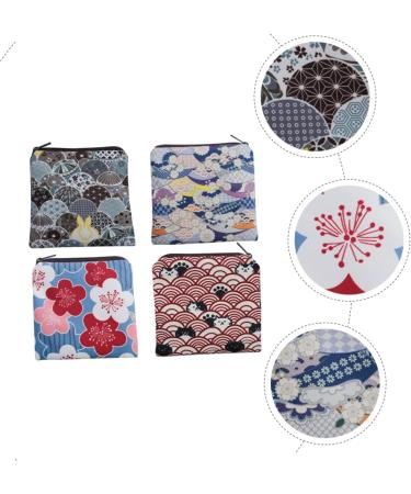 Healvian Multitool Wallet: 4PCS Napkin Storage Bag & Pouch Holder with Zipper - Outdoor Period Bag for Nursing Pads and Tampons - Polyester Student Girl Purses - Buy Online on GoSupps.com