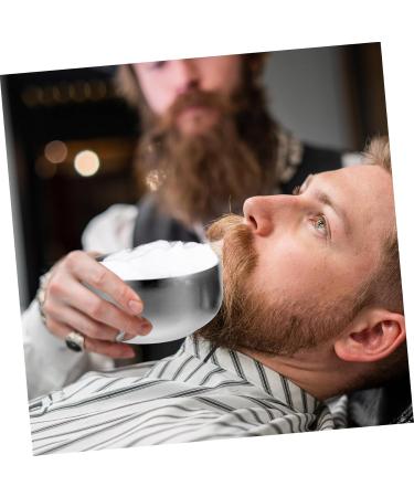 Doitool Stainless Steel Shaving Bowl for Men - Rustproof Travel Shaving Set with Razor Holder & Soap - 11x11x6.5cm - Buy Online on GoSupps.com