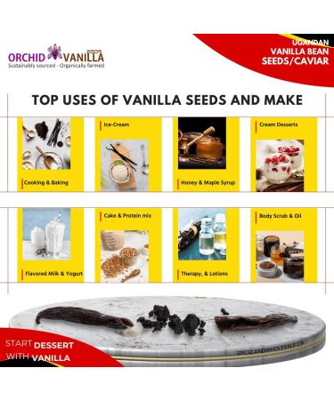 Ugandan Vanilla Bean Seeds/Caviar (1 Pound) - Buy Online on GoSupps.com