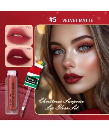 Christmas Lip Gloss Full Plumping Lip Cream Plumping Lip Gloss Enhancing Tinted Plumper Lip Balm and Moisturizing Lip Treatment Formulated Makeup Gift - Buy Online on GoSupps.com