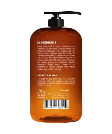 Majestic Pure Tea Tree Hand Soap - Aloe Vera & Rosemary - Sulfate Free Liquid Wash (16 fl oz) - Buy Online on GoSupps.com