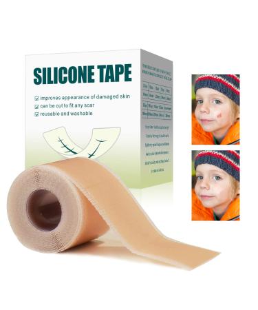 Silicone Scar Sheets 1.6  x 120  Tape Roll  Keloid Bump Removal Strips Long  Scar Reducing Treatments for Surgical Scars  Tummy Tucks  C-Section  Burn  Acne  Stretch Mark Patch Away Wound Bandages