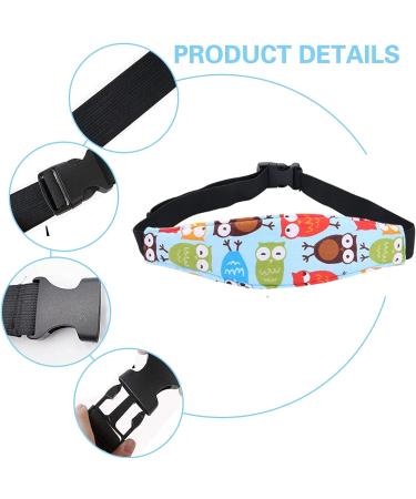 Baby Kids Safety Head Support Hugger - Blue Neck Protection Belt for Car Seat - Buy Online on GoSupps.com