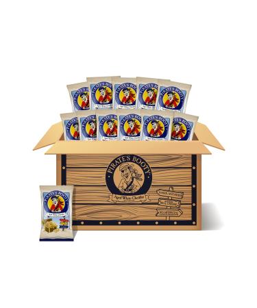 Pirate's Booty Aged White Cheddar Cheese Puffs 12ct 1oz Individual Snack Size Bags Gluten Free Healthy Kids Snacks