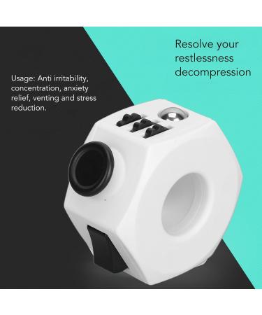 Fiddle Toy - 360 Mob-Finger Button Scooter & Stress Relief Ring - Rotating Decompression Toy (White) for International Shipping - Buy Online on GoSupps.com