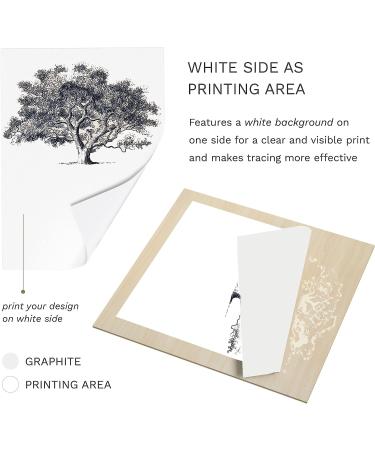 Premium Wax-Free Graphite Transfer Paper - 20 White Sheets for Drawing and Tracing - Ideal for Artists - MyArtscape - Buy Online on GoSupps.com