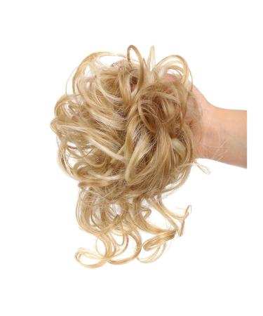Messy Bun Hair Piece for Women Pieces Curly Chignon Donut Scrunchie for Women Messy Bun Hair Piece Synthetic Tousled Updo Hair Buns Extension Elastic Hair Band Hair Fake Hair Accessories for Women 105