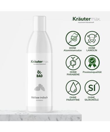 Lemon Balm Indian Oil Bath Additive - Relaxing Bath 3 x 250ml | Soothing Aromatherapy for International Shipping - Buy Online on GoSupps.com