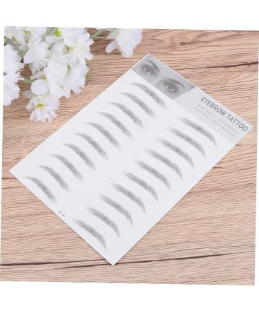 Angoily Artificial Eyebrow 4 Pcs 3d Eyebrow Stickers Makeup Eyebrow Transfer Soap Tin Imitation Eyebrow 6d Template Water Proof - Buy Online on GoSupps.com