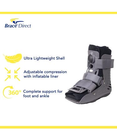 Ultra Light Short Full Shell Walking Boot- Air Cast for Foot Ankle Injury - Buy Online on GoSupps.com