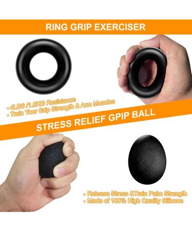 Almah 5-Pack Hand Trainer Set | Adjustable Finger & Grip Coach | Forearm & Finger Training Gear for Strength & Stress Relief - Buy Online on GoSupps.com