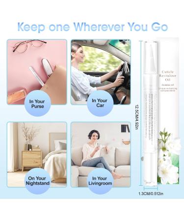 Stylo huile pour cuticules pour ongles stylo huile pour le soin des ongles 6 saveurs huile d'ongles hydrate renforce r pare revitalisant - Buy Online on GoSupps.com