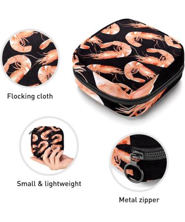 MUOOUM Portable Storage Bag for Women's Bandages - Crab Blue Wave Pattern Menstruation Cup Cash Bag - Ideal for First Period Essentials - Buy Online on GoSupps.com