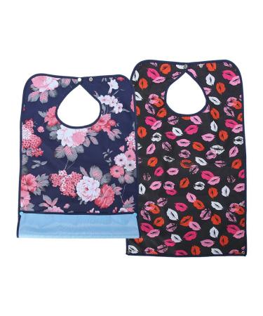 Clothes Protector Bib Skin-friendly Mealtime Bib Waterproof Older for Inconvenience People Convalescents Bedridden