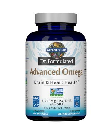 Garden of Life Dr. Formulated Advanced Omega Lemon 180 Softgels