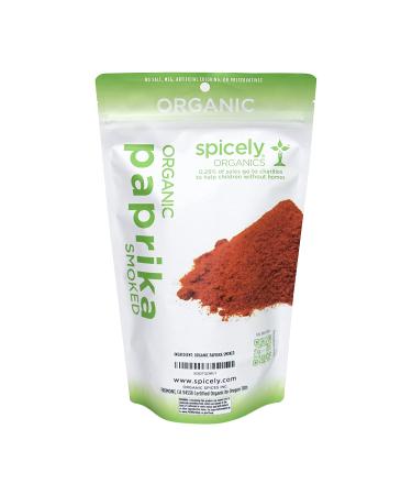 Spicely Organic Smoked Paprika 1 lb Bag - Gluten Free & Certified, 1 Pound - Buy Online on GoSupps.com