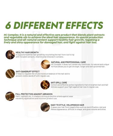 HC COMPLEX 100% Herbal Hair Care Lotion 3.5 fl oz - Anti Frizz Serum for All Hair Types | Strengthens, Nourishes, and Smoothens Hair - All Natural Formula for Damaged, Dry, Thin, and Thickening Hair - Buy Online on GoSupps.com