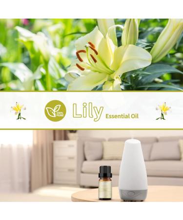 Lily Essential Oil 10ml - 100% Pure & Organic Fragrance Oil for Aromatherapy, Diffuser, Candle & Soap Making - Brown Bottle - Pack of 1 - Buy Online on GoSupps.com