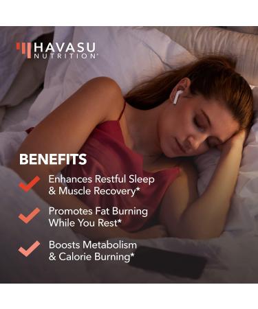 HAVASU NUTRITION Night Time Fat Burner | Metabolism Booster & Appetite Suppressant | 60 Weight Loss Pills for Men - Buy Online on GoSupps.com