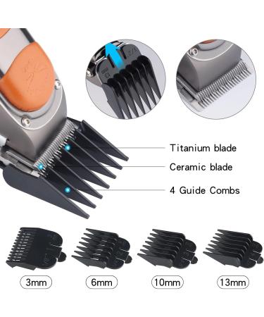 Hair Clippers Hair Cutting Tool Professional Men's Hair Clipper USB Rechargeable Electric Hair Clipper With LED Display Leather Lectric Razor - Buy Online on GoSupps.com