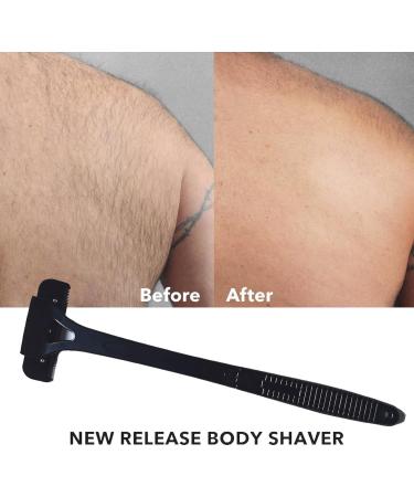 Premium Men's Back Hair Cutter | Long Handle & Foldable Body Razor for Fast Trimming | Portable & Extra Long for Back & Leg Hair - Buy Online on GoSupps.com