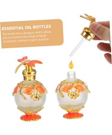 Beaupretty 3pcs Decorative Dragonfly Refillable Perfume Bottles - Travel-Friendly Arab Design Colored Stone 8x4x4cm - Fancy Makeup & Empty Bottles - Buy Online on GoSupps.com