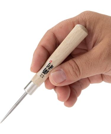 KAKURI Japanese Stainless Steel Scratch Awl 4-3/4 - Maple Wood Handle | Multi-Functional Tool for Sewing, Leatherwork, Book Binding | Made in Japan - Buy Online on GoSupps.com