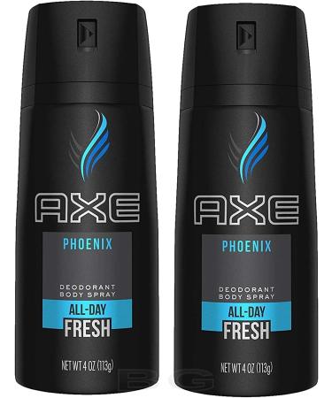 AXE Phoenix Body Spray for Men 4 oz - 2 Pack | Long-lasting Fragrance - Buy Online on GoSupps.com