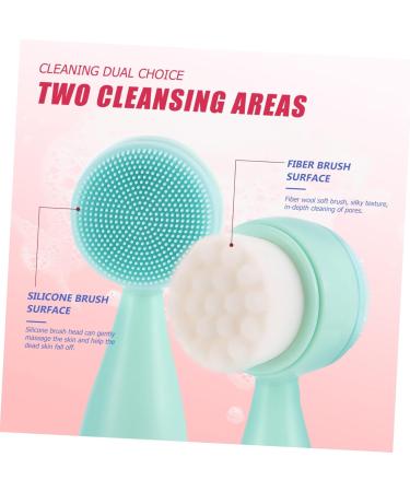 POPETPOP Silicone Face Brush Multi-Function Exfoliating Brush Multi-Function Face Cleaner Facial Cleaning Brush Household Face Brush Portable Face Brush Silica Gel Handle Manual 12x4.5cm - Buy Online on GoSupps.com