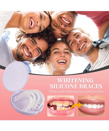 Snap-On Veneers for Men and Women - 2PCS Temporary Fake Teeth to Cover Imperfections - No Pain, No Shot, No Drilling - White (C05) - Buy Online on GoSupps.com