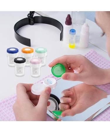 kuryt Contact Lens Cases Barrel 5 Pcs Colorful Contact Lens Cases Manually Rotating Contact Lens Cleaning Container Crazy Contact Lenses Case Box Effectively Remove Dirt from Contact Lenses - Buy Online on GoSupps.com