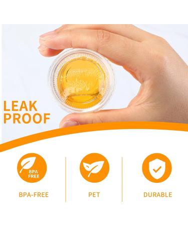 1000 Pack 1oz Jelly Shot Cups with Lids - Disposable Portion Cups for Sauces, Dressings, and Condiments - Buy Online on GoSupps.com