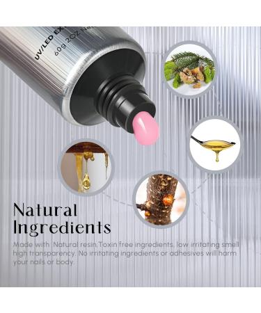60ml Extension Poly Nail Gel - Quick Building UV Gel for Nail Enhancement and Manicure - Pink Color for Salon and DIY Nail Art - Buy Online on GoSupps.com