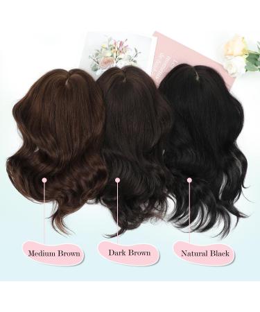 Hair Toppers for Women Real Human Hair 8.5 * 8inch Skin Scalp Remy Human Hair Toppers for Women Human Hair Toppers Hair Toppers for Women with Thinning Hair 14inch(Dark Brown) 2# 14inch - Buy Online on GoSupps.com