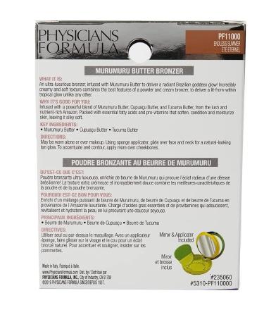 Physicians Formula Murumuru Butter Bronzer - Endless Summer Cream Shimmer Makeup - Buy Online on GoSupps.com