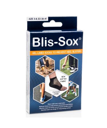 Blis-Sox Blister Prevention Socks Black 3-8