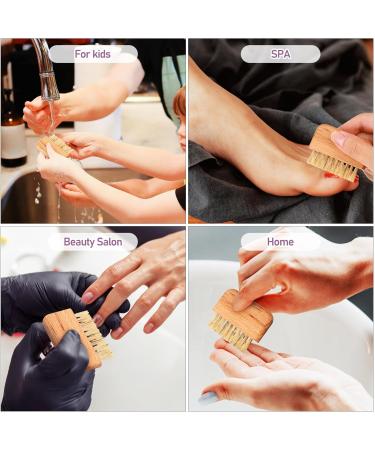 Fingernail Brush Stiff Bristles Nail Scrub Brush Toenail Brush Fingernail Brush for Men Nail Cleaner Brush Finger Nail Brush Nail Scrubber Brush Toe Brush Tool Household Wood - Buy Online on GoSupps.com