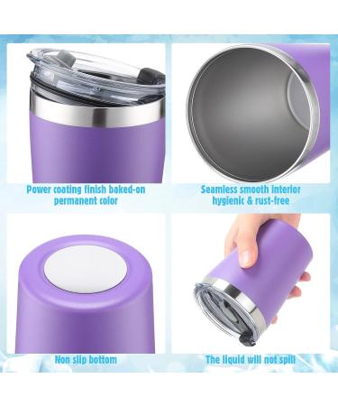 Yahenda 12 Set Kids Cups with Straws and Lids - Stainless Steel Sippy Cup | Vacuum Insulated Water Bottle | Spill Proof Hot Drink Tumbler - 8.5 oz Bright Color - Buy Online on GoSupps.com