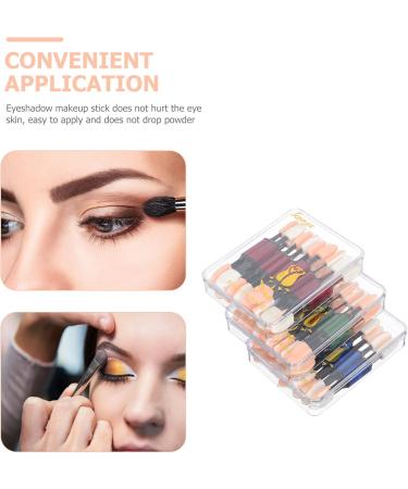 30pcs Double Ended Eye Shadow Stick Makeup Brush Dual-ended Eye Stick Double Sided Woman - Buy Online on GoSupps.com