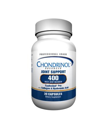 Chondrinol Advanced 400 Joint Support Supplement (30 Capsules) Deliver Multi-Action Joint Nutrition Cyplexinol Pro Special Formula to Grow New Cartilage Tissue Non-GMO.