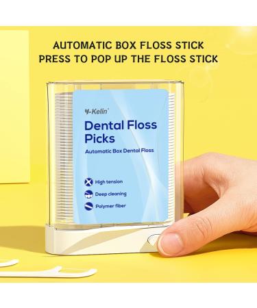 88 Dental Floss Sticks with Storage Box - Interdental Care Fresh Breath & Oral Hygiene Essentials - Buy Online on GoSupps.com