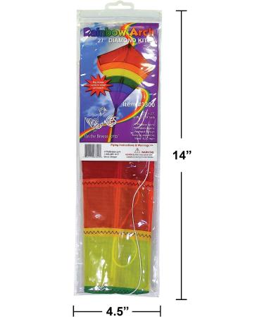 Rainbow Arch 27 inch Diamond Kite - Colorful Flying Fun for Kids and Adults - Buy Online on GoSupps.com