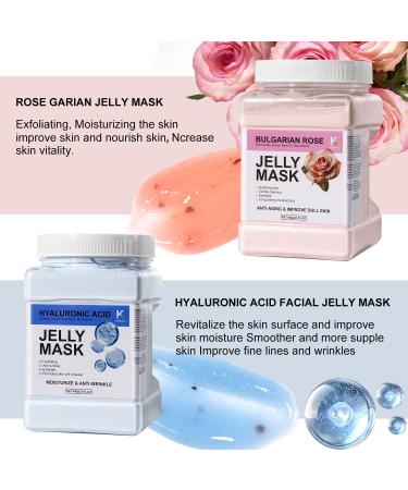 Buy Bulgarian Rose Jelly Masks for Professional Facials | Hydrating Peel Off Masks for Home Spa | Smooth Skin Care Solution - Buy Online on GoSupps.com