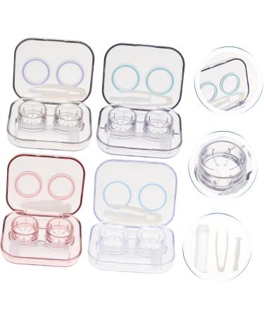 Homsfou 4 Series Colored Contact Lens Container - Travel Cosmetic Bag & Holder for Eye Care - Buy Online on GoSupps.com